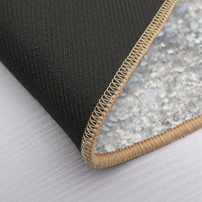 Silver Gray Glam #3 (Photo of Glitter Only - Not Reflective) Bath Mat
