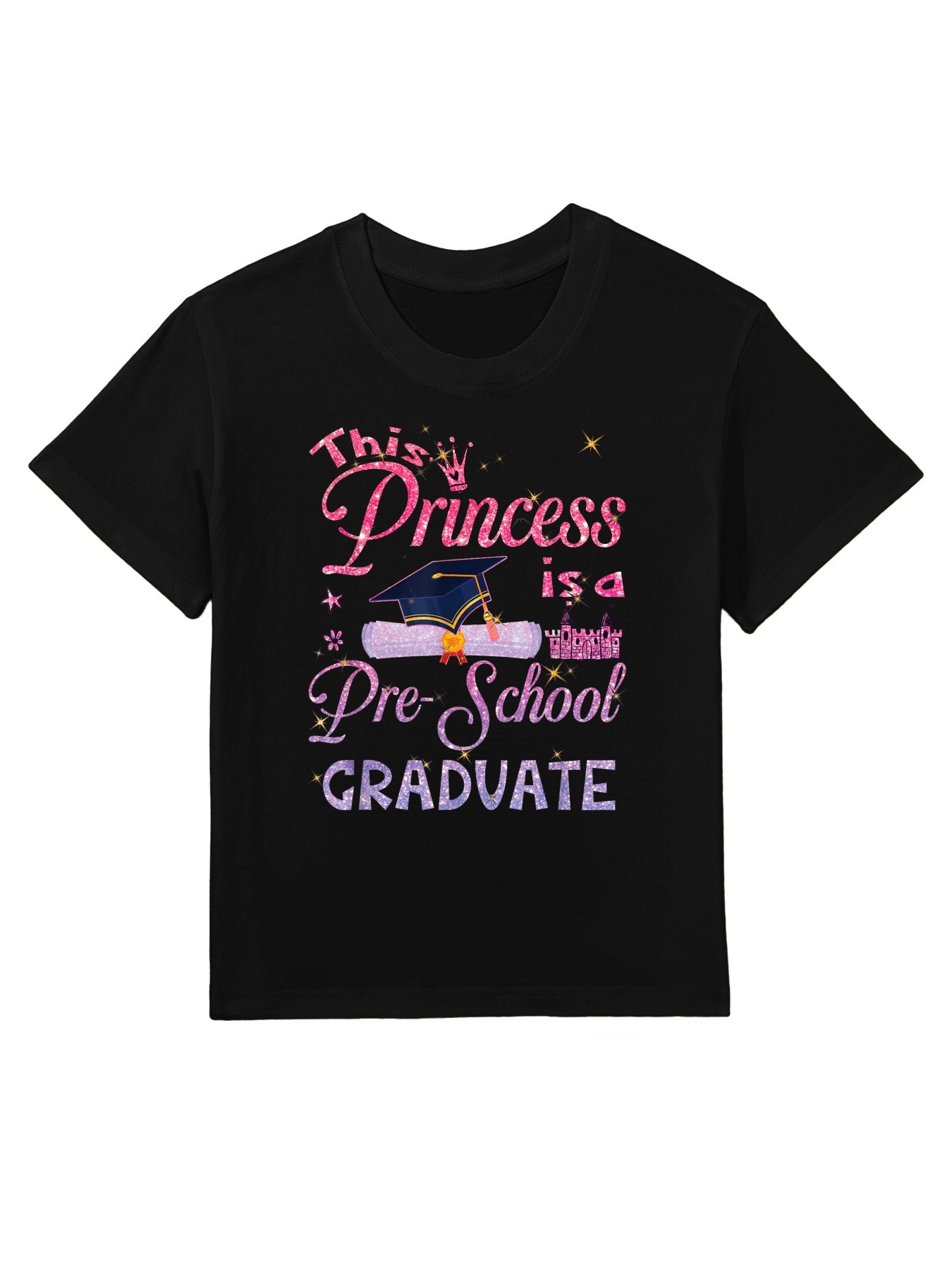 This Princess Is A Pre School Graduate Graduation Pre K Kids T-Shirt