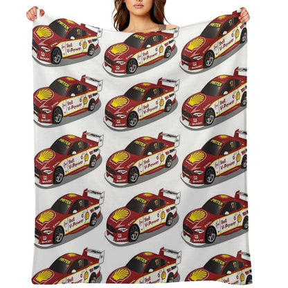 Scott McLaughlin 17 Ford Mustang 2019 Throw Blanket