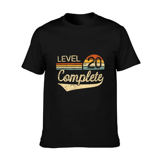 Level 20 Complete Vintage 20th Wedding Anniversary T-Shirt