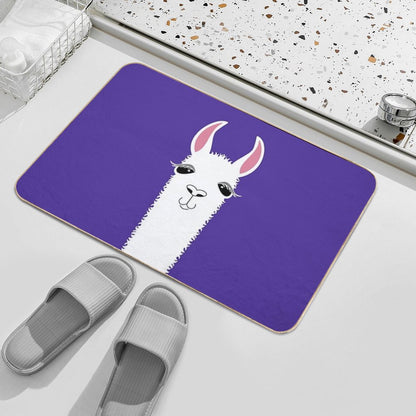 LLAMA PORTRAIT #6 Bath Mat
