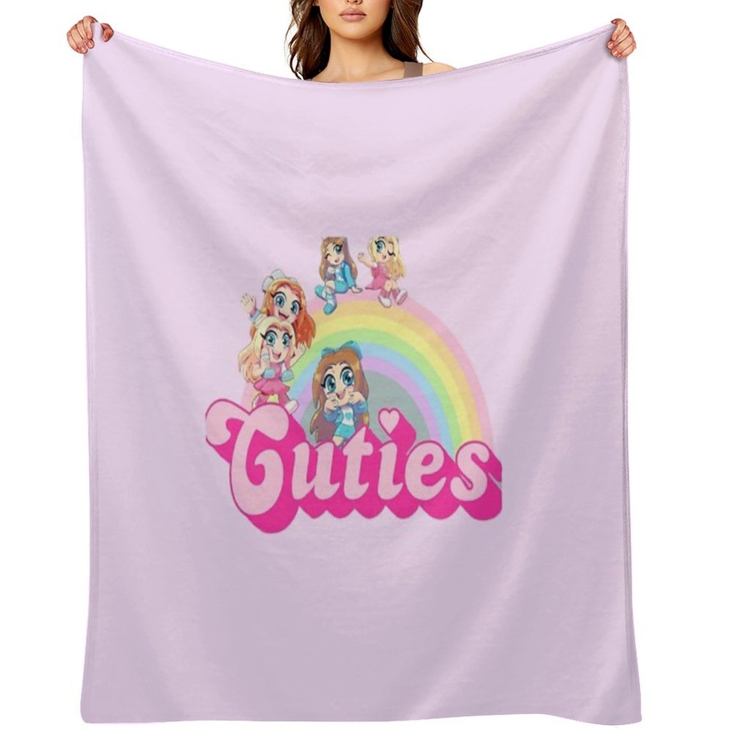 Mackenzie Turner Hey Cuties Throw Blanket