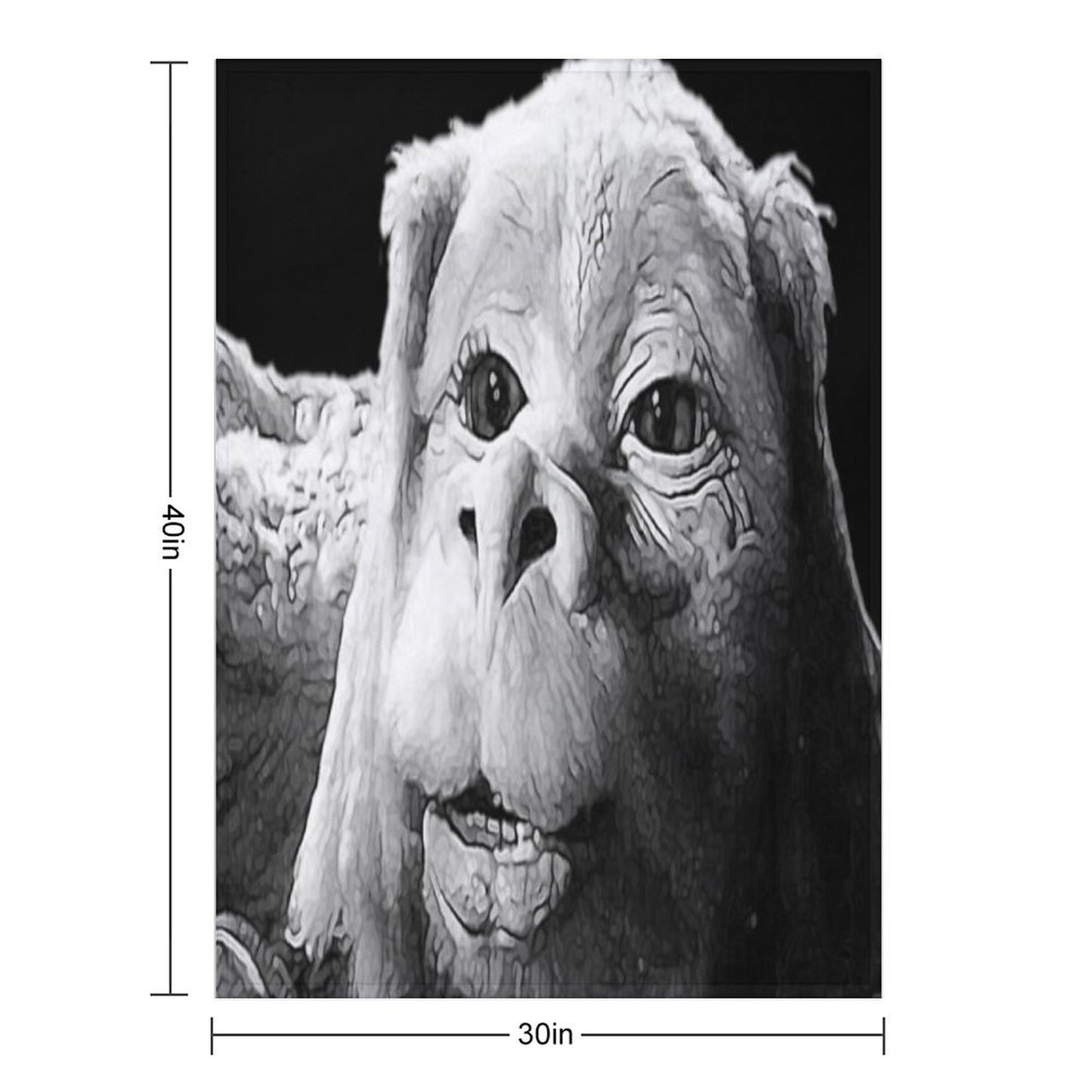 Falkor The Luck Dragon From The Neverending Story Design Throw Blanket