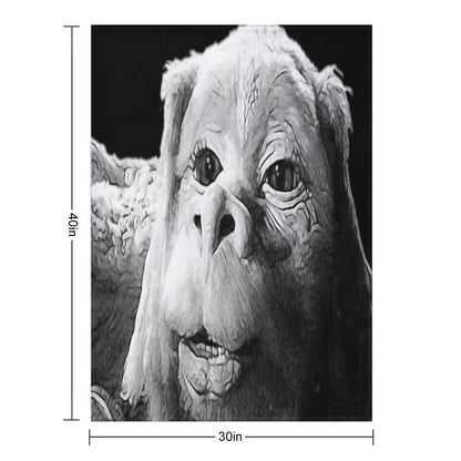 Falkor The Luck Dragon From The Neverending Story Design Throw Blanket