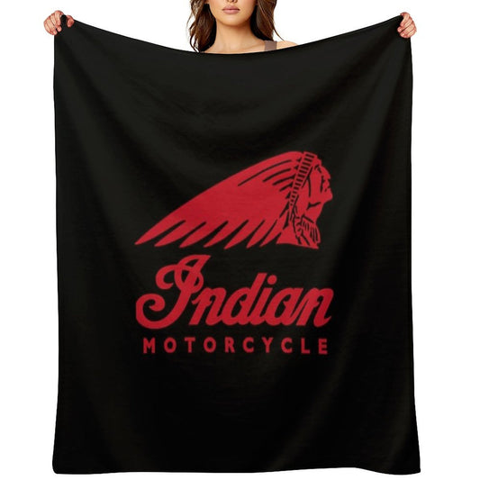 Indians Motorcycles Logo Active Throw Blanket