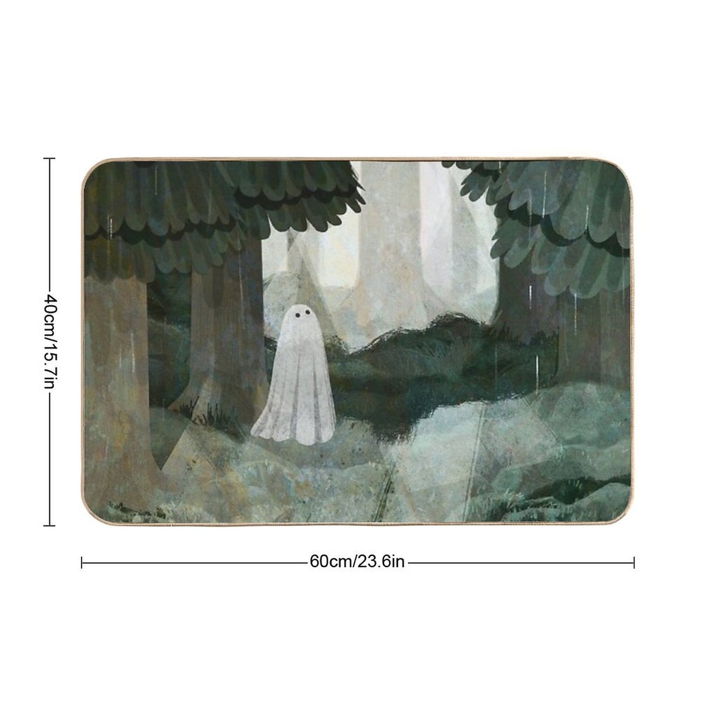 Pine Forest Clearing Bath Mat