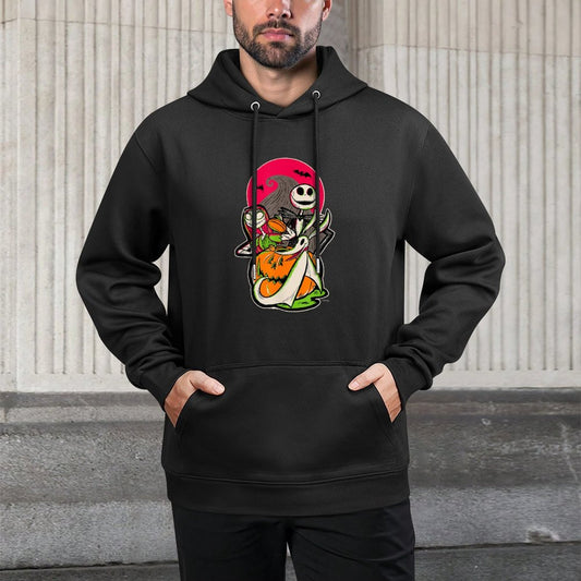 Disney 100 Nightmare Before Christmas Halloween Jack  Sally Moisture-Wicking Hoodie