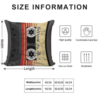Vintage Awesome Mixtape Vol. 1 Soft Style Accent Throw Pillow