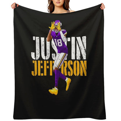 JUSTIN JEFFERSON Classique Throw Blanket
