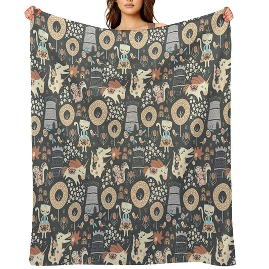 Animal Kingdom Throw Blanket