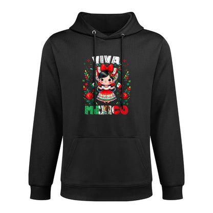 Viva Mexico Mexican Girl Independence Day Girls Kids Customizable Surface Hoodie