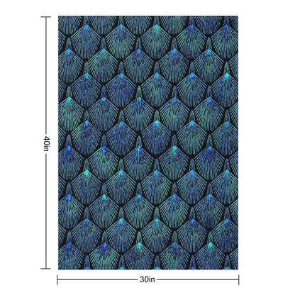 Peacock Throw Blanket