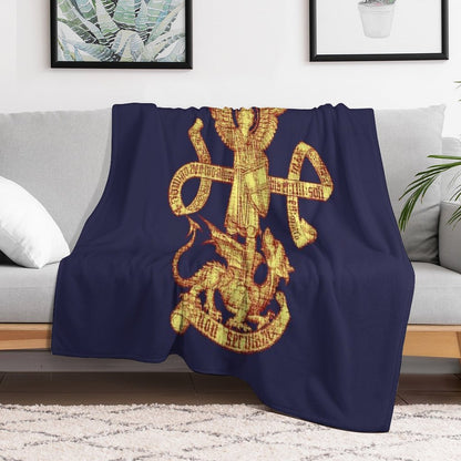 Saint St Michael Archangel, Catholic Archangel, Angel Defender Throw Blanket