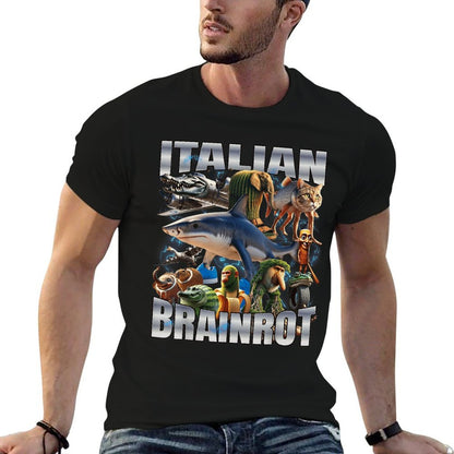 Italian Brainrot  High-quality Stitching T-Shirt