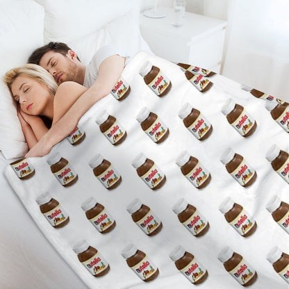 Real Nutella Throw Blanket