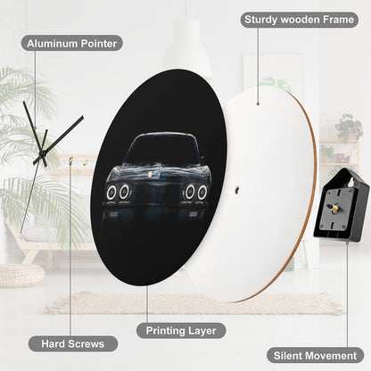 1965 Chevy Corvair - Black Wall Clock