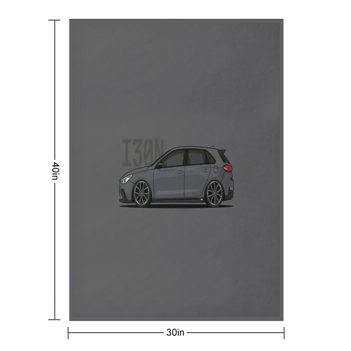 Hyundai I30N Throw Blanket