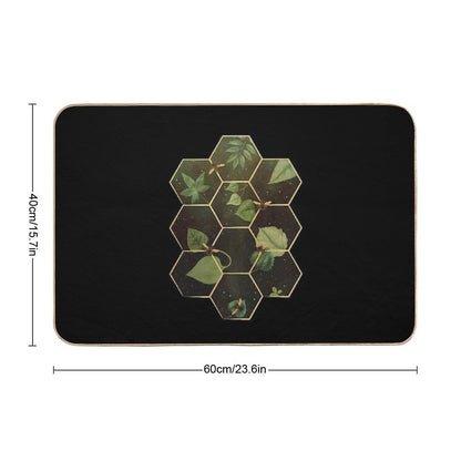 Bees in Space  Easy Maintenance Bath Mat