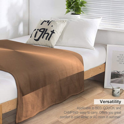 Brushed Copper Illustration Throw Blanket