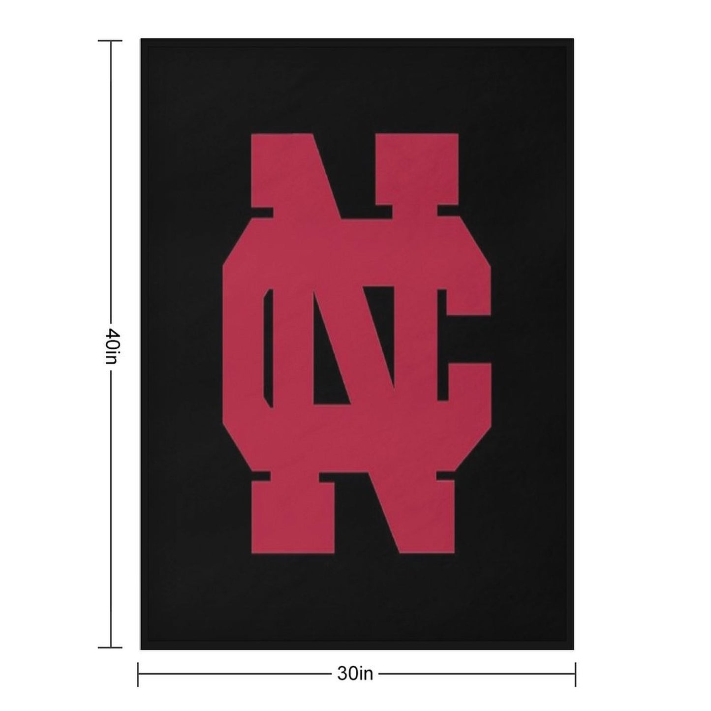North Central College Throw Blanket