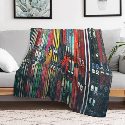Ski Sun Valley Throw Blanket