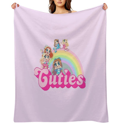 Mackenzie Turner Hey Cuties Throw Blanket