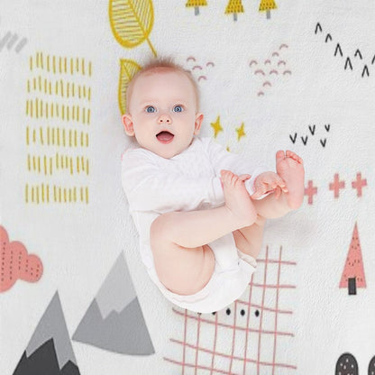 Scandinavian Landscape Throw Blanket