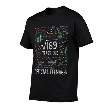 Square Root Of 169 13 Years Old Officialnager Birthday T-Shirt