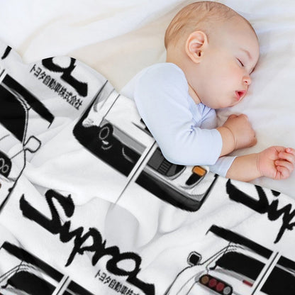 Toyota Supra MK IV - CarCorner Throw Blanket