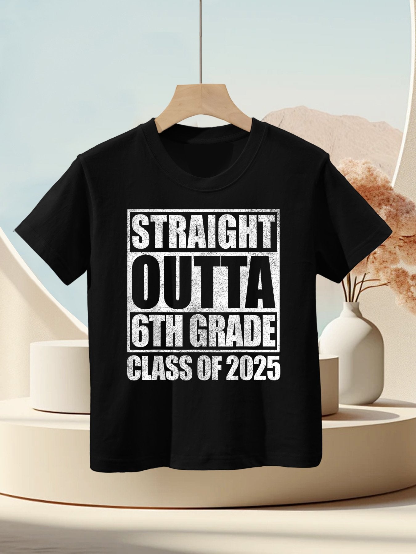 6th Grade Graduation for Boys Straight Outta 6th Grade Kids T-Shirt