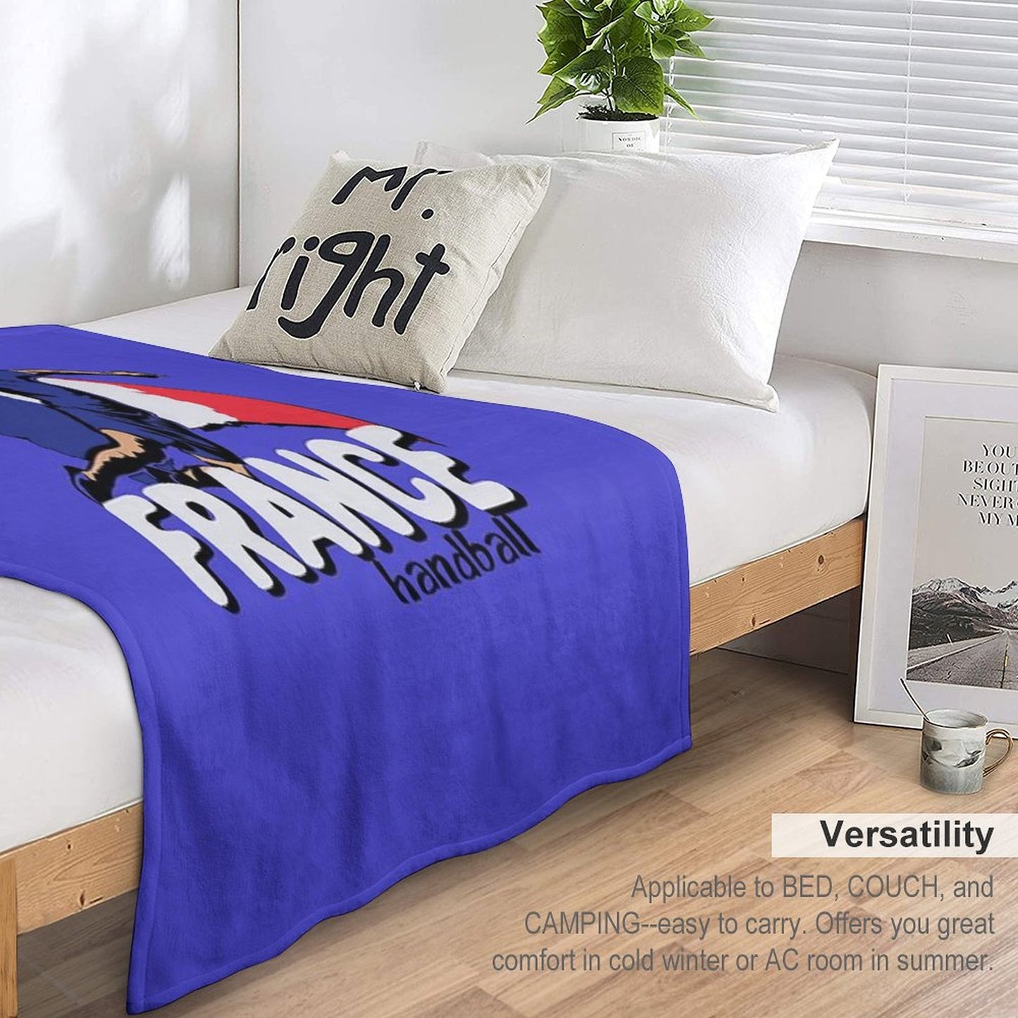 France Handball Logo Throw Blanket