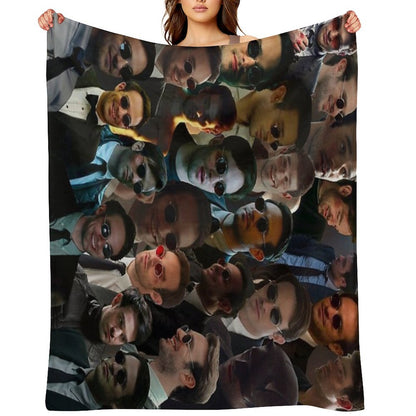 Devil Dare Photo Collage Throw Blanket