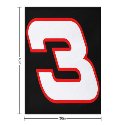 Dale Earnhardt 3 Throw Blanket