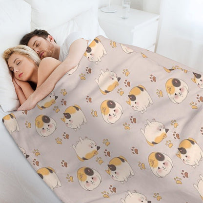 FFXIV - Fat Cats Throw Blanket