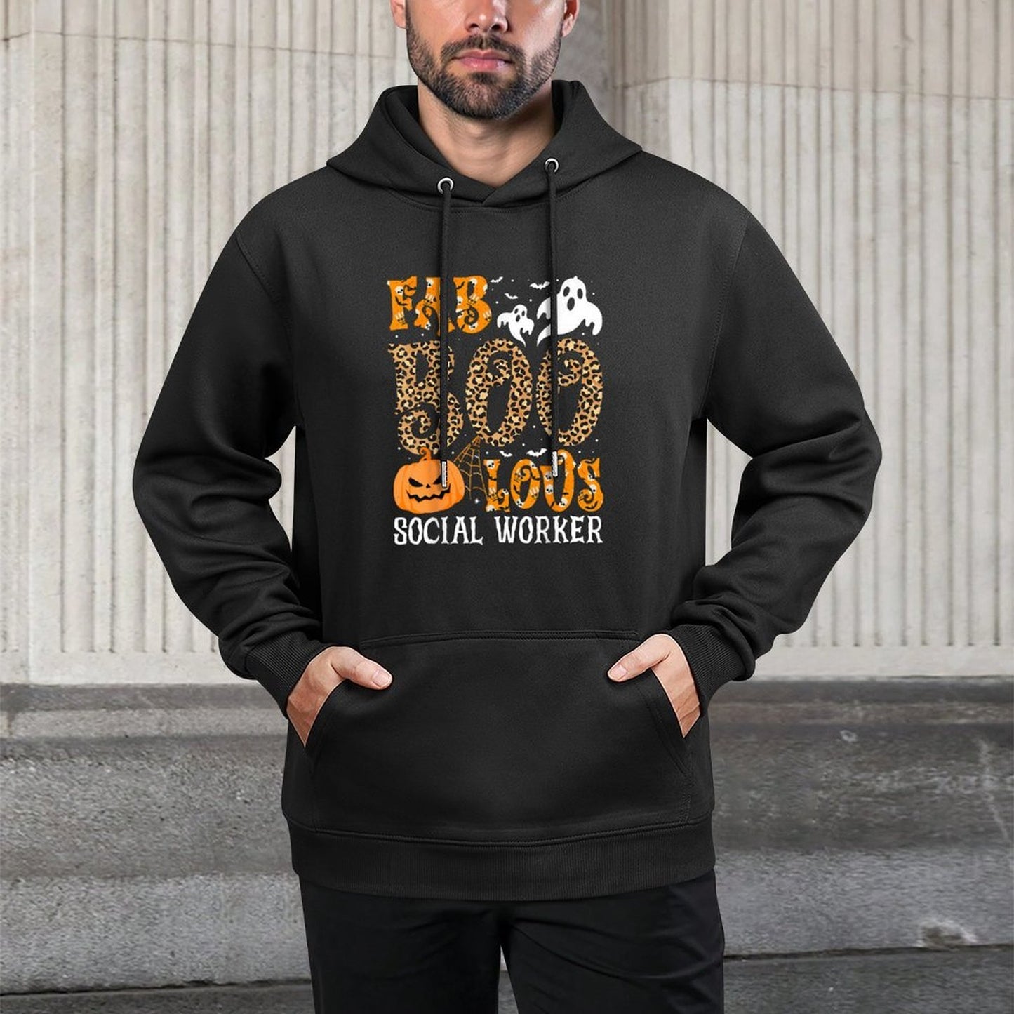 Faboolous Social Worker Spooky Halloween Costume Men Women Versatile Streetwear Hoodie