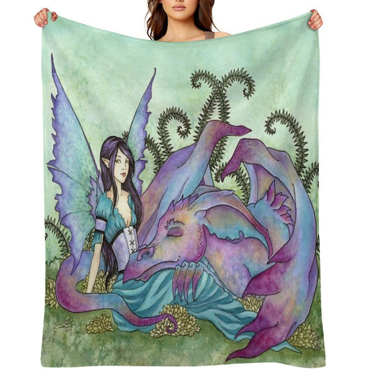 Let Sleeping Dragons Lie Throw Blanket