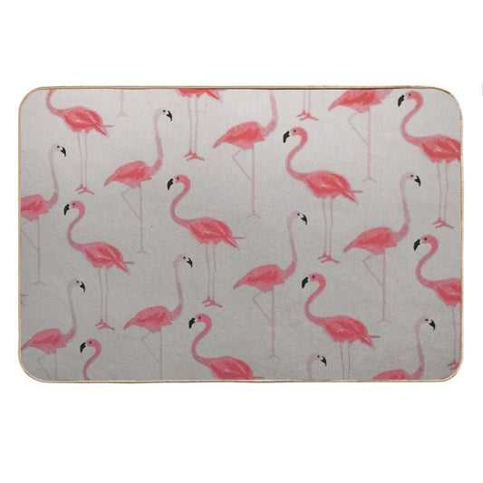 Flamingos Best Friends Bath Mat