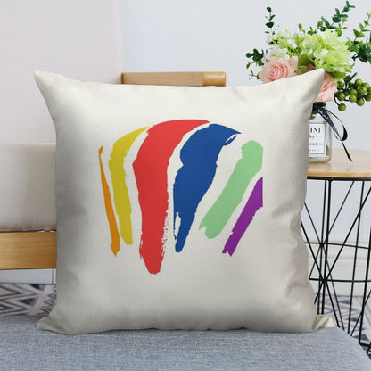 New England Gas Tank, Southie, Boston, South Boston, Massachusetts Linen Throw Pillow Cover