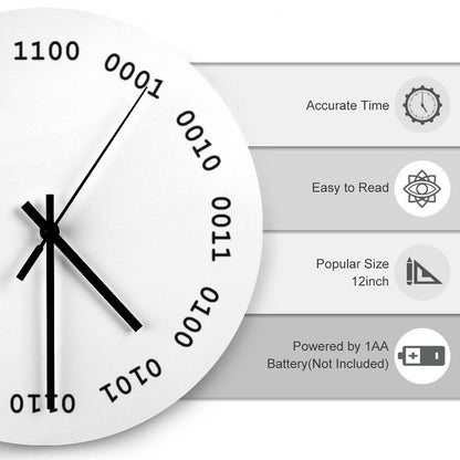 Binary Clock Wall Clock