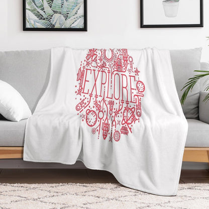 Explore Space Throw Blanket