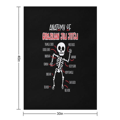 Jiu Jitsu Funny BJJ Gifts Throw Blanket