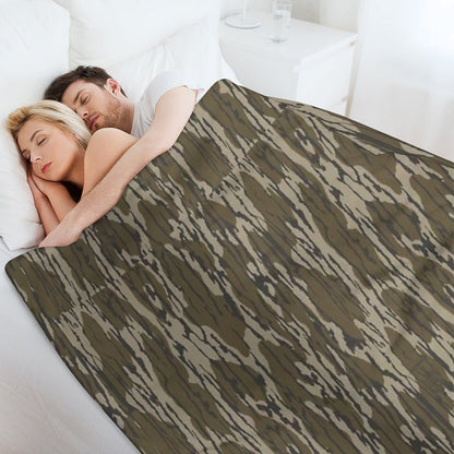Everything Bottom Lands Camo Throw Blanket