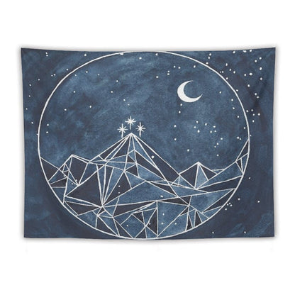 Night Court Moon And Stars Tapestry