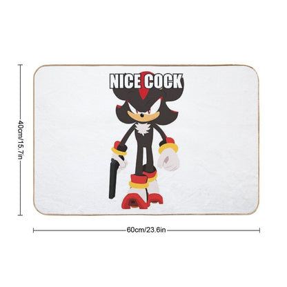 Edgehog with A Weapon 2D Bath Mat