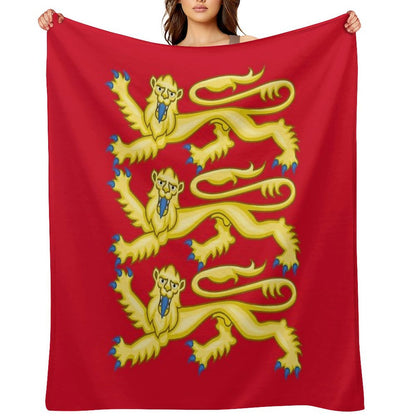 Plantagenet Arms of England Throw Blanket