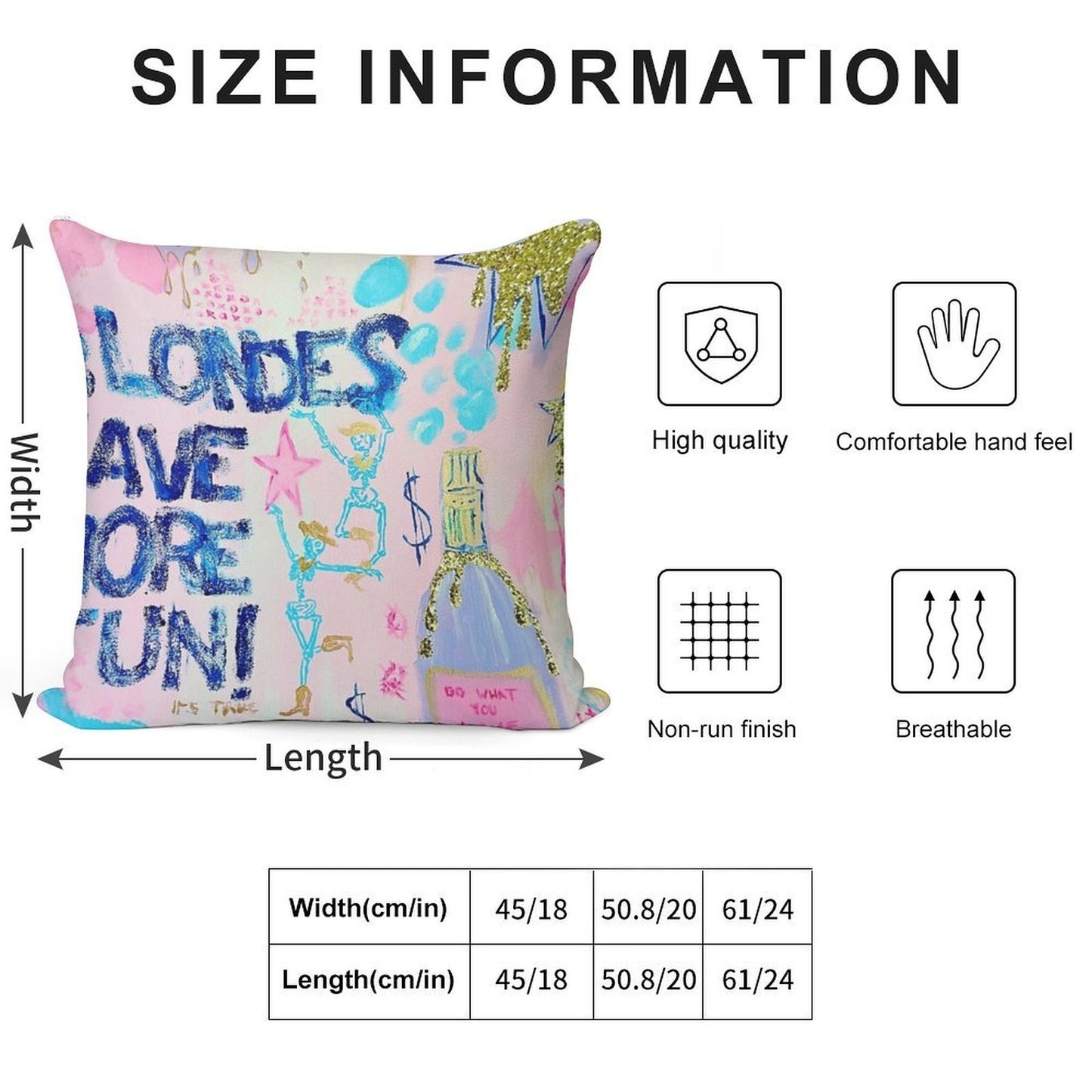 Blondes Have More Fun Soft Skin-Friendly Throw Pillow