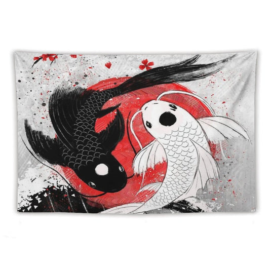 Koi Fish - Yin Yang Tapestry