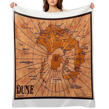 DUNE Map Throw Blanket