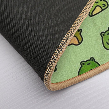 Frogs Doodle Bath Mat