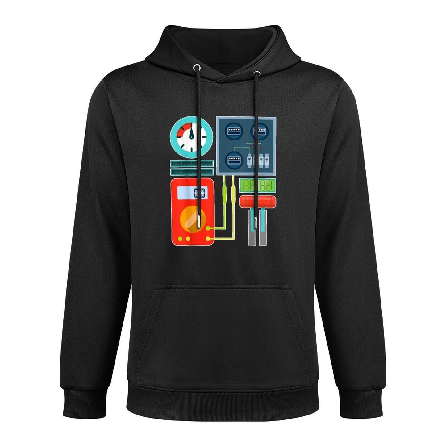 Funny Robot Costume for Halloween Party Layering Staple Hoodie